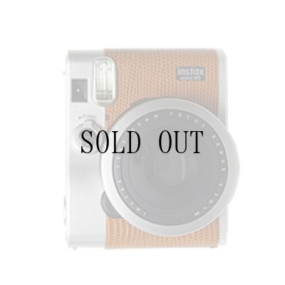 画像1: チェキ instax mini 90 専用カスタムレザー [Brown]