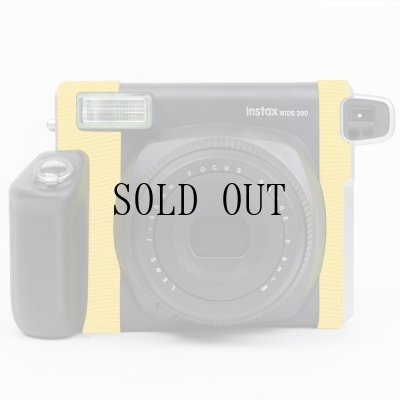 画像1: チェキ instax WIDE 300 専用カスタムレザー [Yellow]