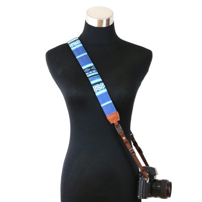 画像8: !MO CAMERA STRAP［Geometric Blue］