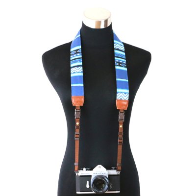 画像7: !MO CAMERA STRAP［Geometric Blue］