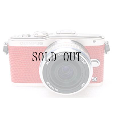 画像1: OLYMPUS E-PL5/E-PL6 専用カスタムレザー [Red]