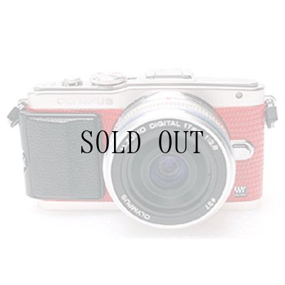 画像2: OLYMPUS E-PL5/E-PL6 専用カスタムレザー [Red]