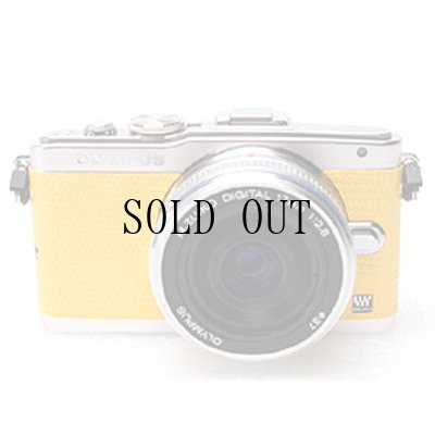 画像1: OLYMPUS E-PL5/E-PL6 専用カスタムレザー [Yellow]