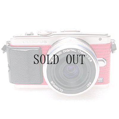 画像2: OLYMPUS E-PL5/E-PL6 専用カスタムレザー [Pink]