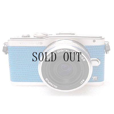 画像1: OLYMPUS E-PL5/E-PL6 専用カスタムレザー [Blue]