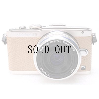 画像1: OLYMPUS E-PL5/E-PL6 専用カスタムレザー [Beige]