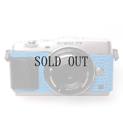 画像1: OLYMPUS PEN E-P5 専用カスタムレザー [Blue]