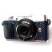 画像2: OLYMPUS PEN E-P5 専用カスタムレザー [Navy] (2)