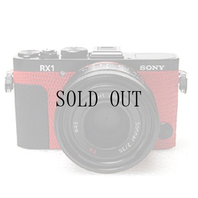 画像1: Sony RX1 専用カスタムレザー [Red]