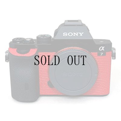 画像1: Sony α7 α7R専用カスタムレザー [Red]