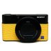 画像1: Sony RX100 III, RX100 IV専用カスタムレザー [Yellow] (1)
