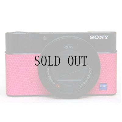 画像1: Sony RX100 III, RX100 IV専用カスタムレザー [Pink]