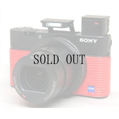 画像2: Sony RX100 III, RX100 IV専用カスタムレザー [Red]