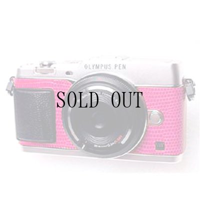 画像2: OLYMPUS PEN E-P5 専用カスタムレザー [Pink]