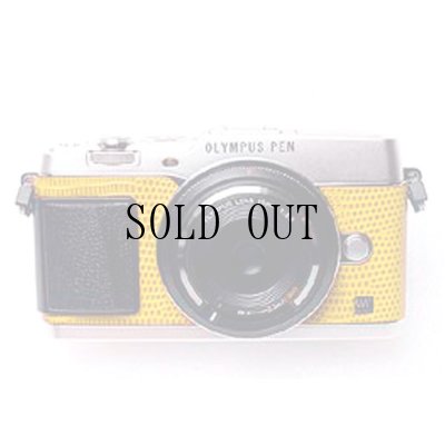 画像1: OLYMPUS PEN E-P5 専用カスタムレザー [Yellow]