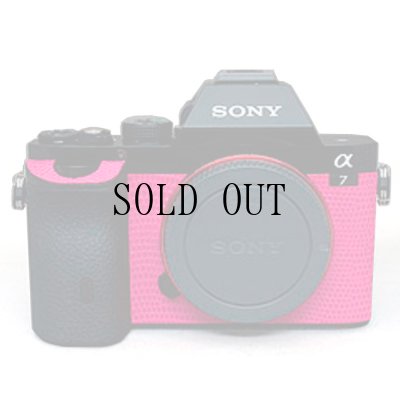 画像1: Sony α7 α7R専用カスタムレザー [Pink]