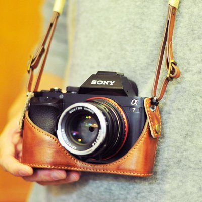画像9: ■SALE■SONY A7 / A7R / A7S 専用レザーケース・ストラップセット [Brown]