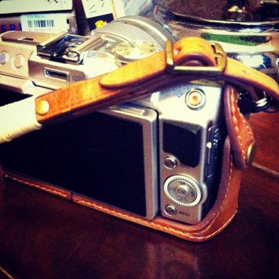 画像6: ■SALE■Olympus Pen E-PL6/E-PL5 専用レザーケース・ストラップセット [Brown]