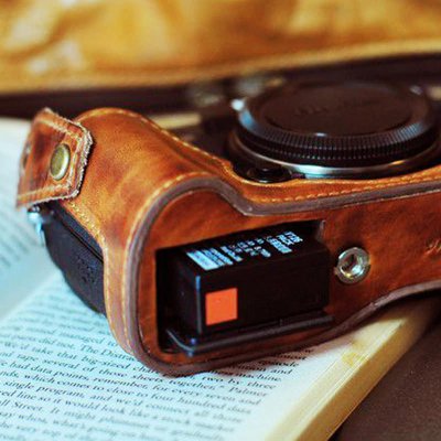 画像7: ■SALE■FUJIFILM X-T1 専用レザーケース・ストラップセット [Brown]