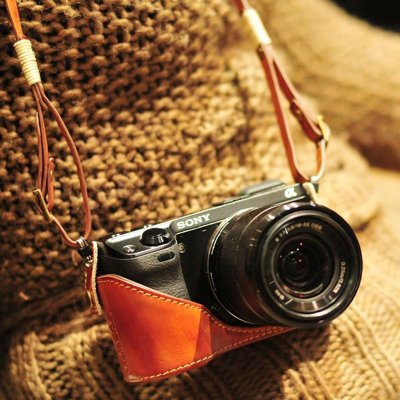画像9: ■SALE■SONY NEX-7 / NEX-6  専用レザーケース・ストラップセット [Brown]