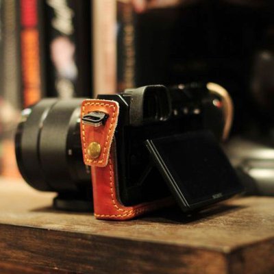 画像7: ■SALE■SONY NEX-7 / NEX-6  専用レザーケース・ストラップセット [Brown]