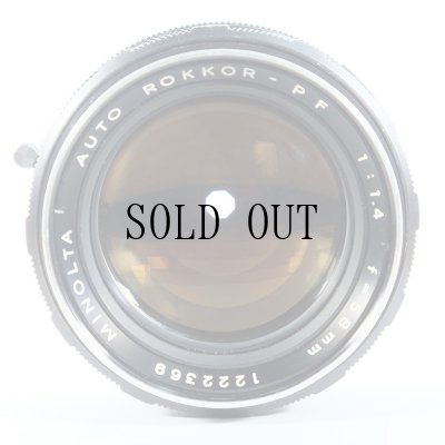 画像6: MINOLTA（ミノルタ）AUTO ROKKOR-PF 58mm/F1.4