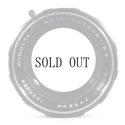 画像4: MINOLTA（ミノルタ）AUTO ROKKOR-PF 58mm/F1.4