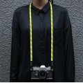［渋谷ロフト店］A-MoDe ロープカメラストラップ 120cm【イエローパターン】