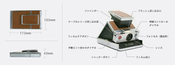 ポラロイドカメラSX-70初期型ファーストモデル【ケース付】