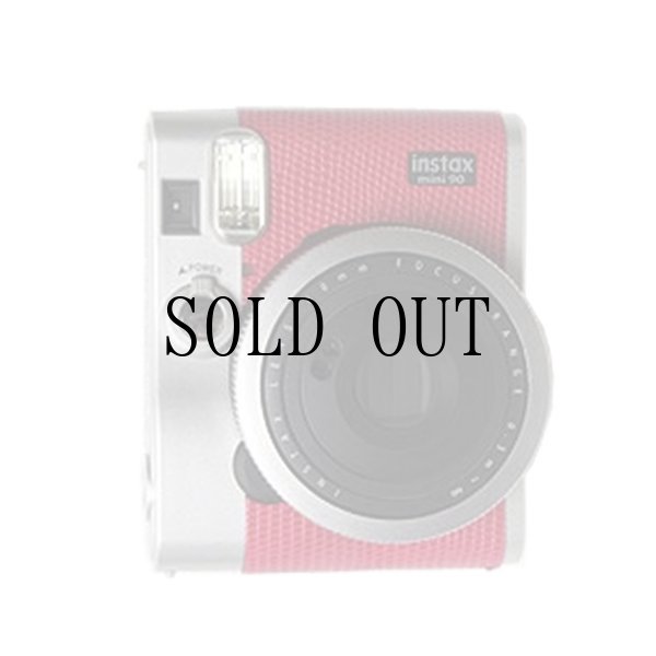 画像1: チェキ instax mini 90 専用カスタムレザー [Pink]