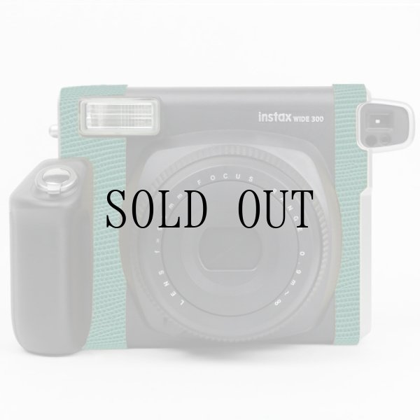 画像1: チェキ instax WIDE 300 専用カスタムレザー [Green]