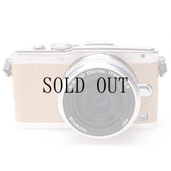 画像1: OLYMPUS E-PL5/E-PL6 専用カスタムレザー [Beige]