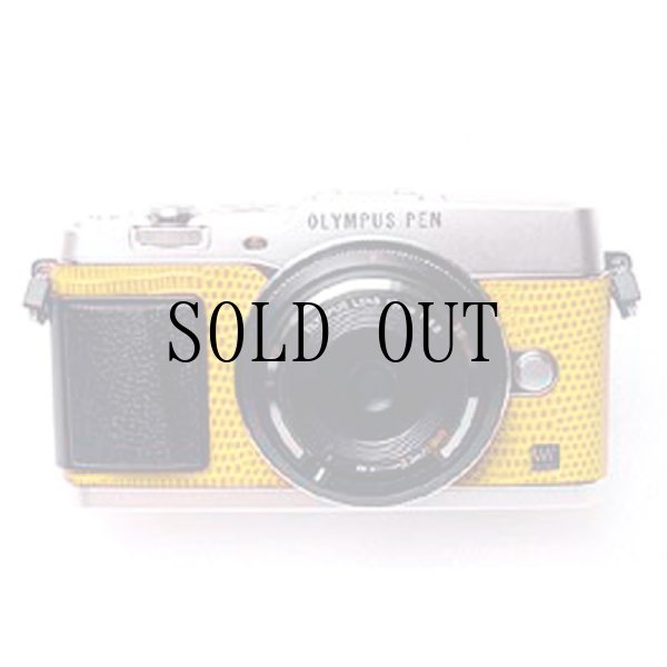 画像1: OLYMPUS PEN E-P5 専用カスタムレザー [Yellow]