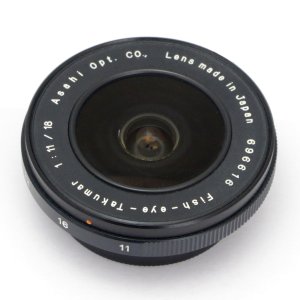 画像: Asahi Opt. Co.,（旭光学工業） Super-Multi-Coated Fish-Eye-Takumar（タクマー）18mm/F11