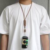 画像: レザーネックストラップ｜ベージュ