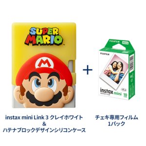 画像: チェキ instax mini Link3 | スーパーマリオ ハテナブロックデザインシリコンケースセット