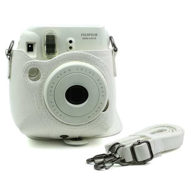 チェキ instax miniシリーズ 兼用ケース 白 - カメラ