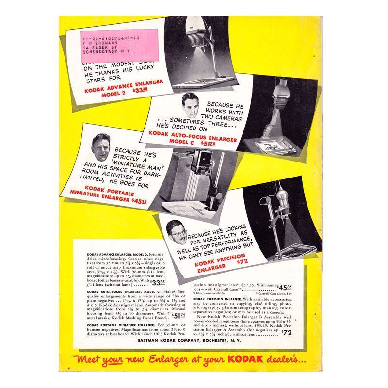 画像2: ビンテージ雑誌 Popular Photography 1942年4月号