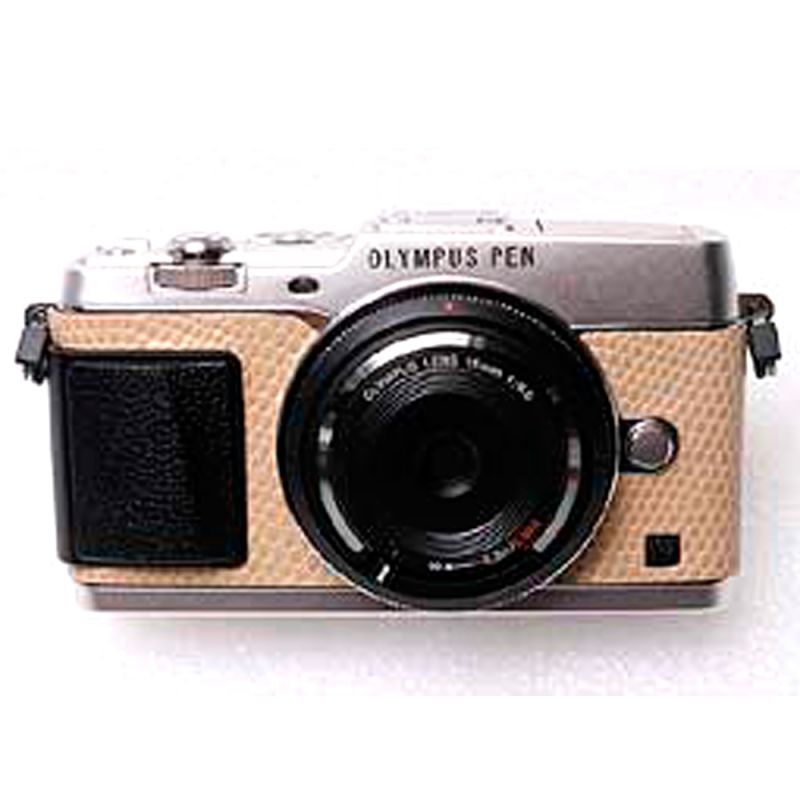 OLYMPUS PEN E-P5 専用カスタムレザー [Beige]｜on and on shop