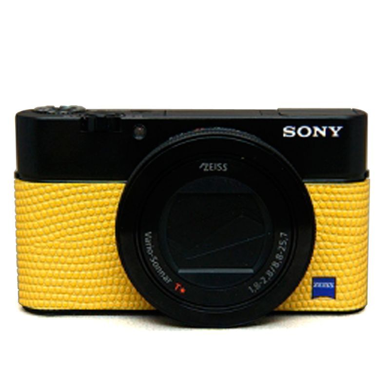 画像1: Sony RX100 III, RX100 IV専用カスタムレザー [Yellow]