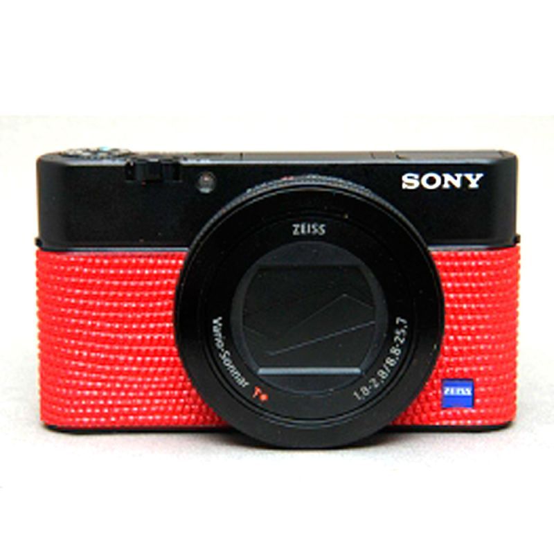 画像1: Sony RX100 III, RX100 IV専用カスタムレザー [Red]