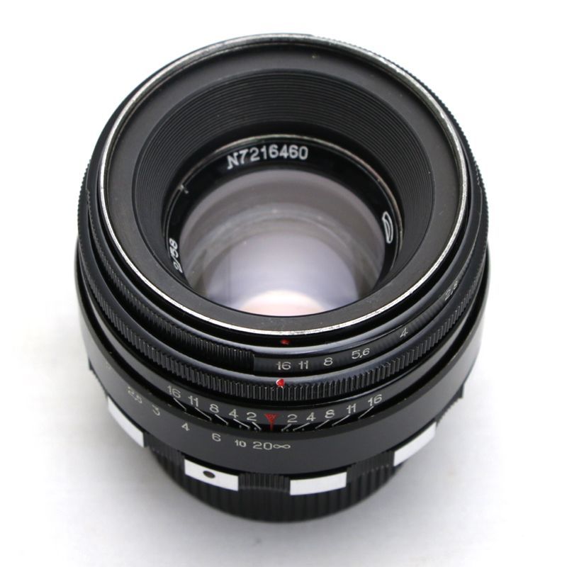 Helios 44-2（ヘリオス）58mm/F2 初期型ゼブラ ※スクエア絞り改造品 