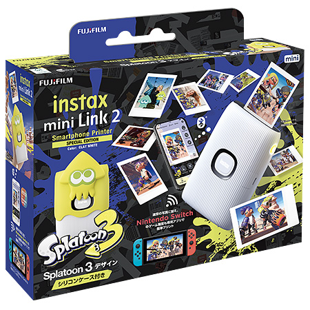 □限定□チェキ instax mini Link 2 スプラトゥーン3 デザインシリコン 