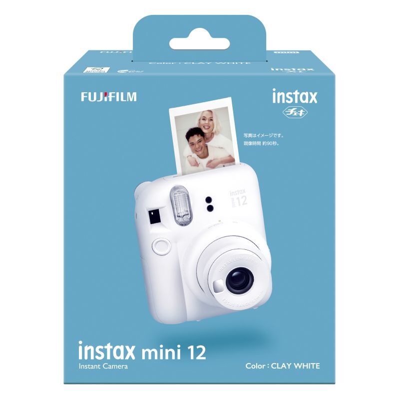 上質 新品未使用 富士フィルムチェキ instaxmini12 クレイホワイト