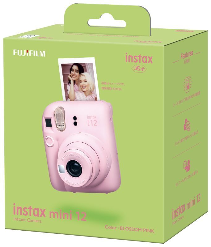 チェキ instax mini 12 | ブロッサムピンク ※オンライン特典付き｜FUJI