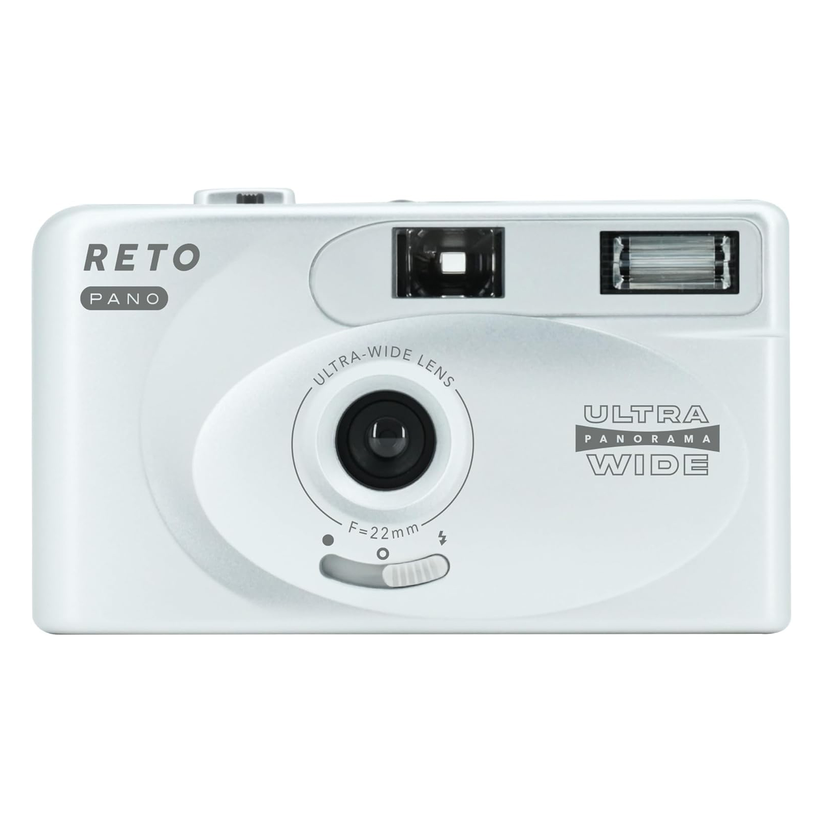 画像1: RETO（レト）PANO 35mmフィルムカメラ｜メタリックシルバー